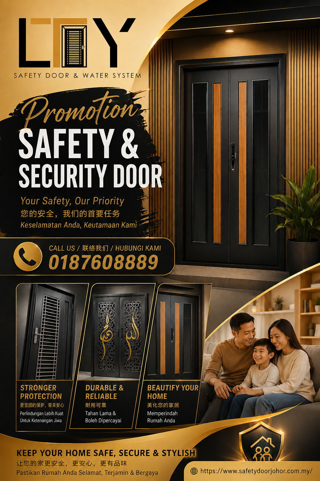 Pintu Keselamatan Mampu Milik di Johor Bahru (JB): Cara Mendapatkan Perlindungan Premium Tanpa Perbelanjaan Berlebihan